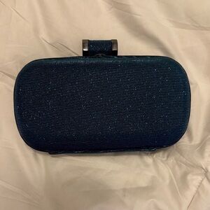 Halston Heritage Blue Sparkle Clutch